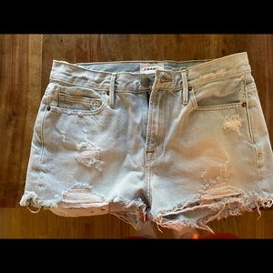 Frame Denim - “le beau short” denim shorts